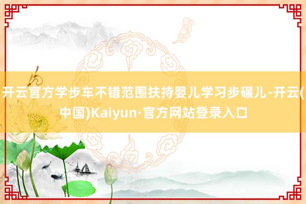 开云官方学步车不错范围扶持婴儿学习步碾儿-开云(中国)Kaiyun·官方网站登录入口
