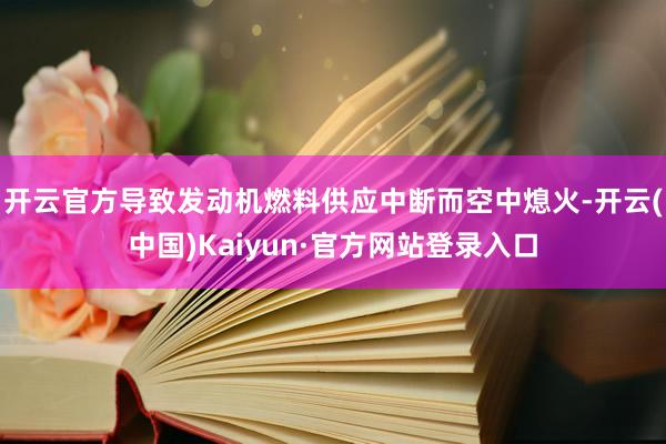 开云官方导致发动机燃料供应中断而空中熄火-开云(中国)Kaiyun·官方网站登录入口